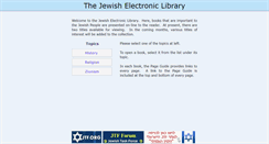 Desktop Screenshot of jewish-e-library.net